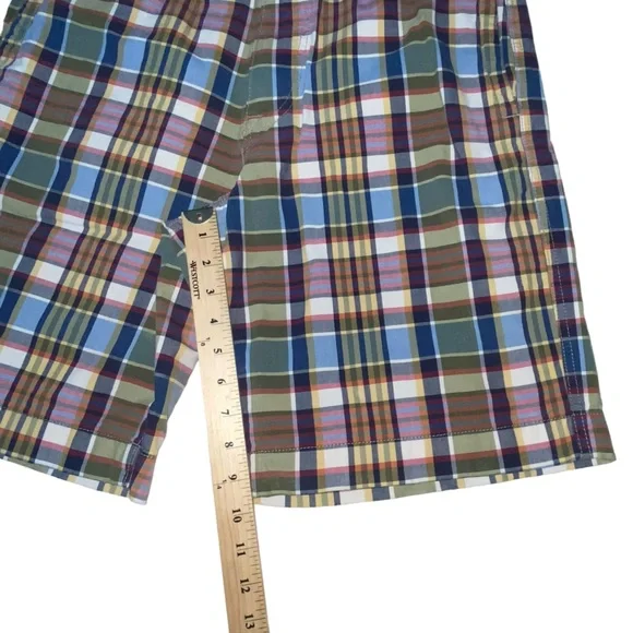 American Eagle Outfitters Plaid Blue Yellow Shorts - Men’s 32 - Picture 4 of 11